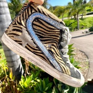 Tiger Glitter Golden Goose Deluxe Sneaker